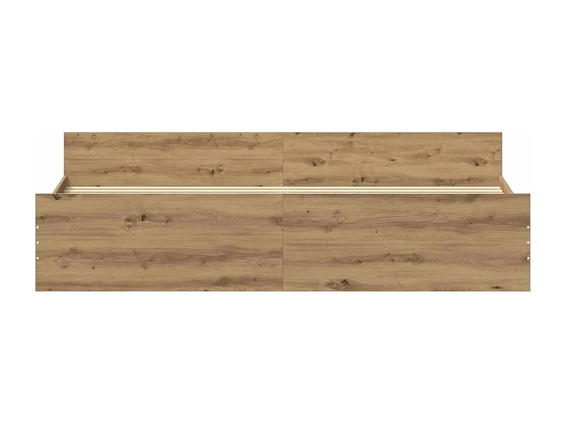 Struttura del letto Rovere artigianale 203 x 203 x 50 cm