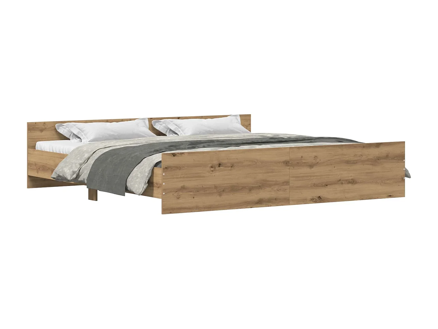 Struttura del letto Rovere artigianale 203 x 203 x 50 cm
