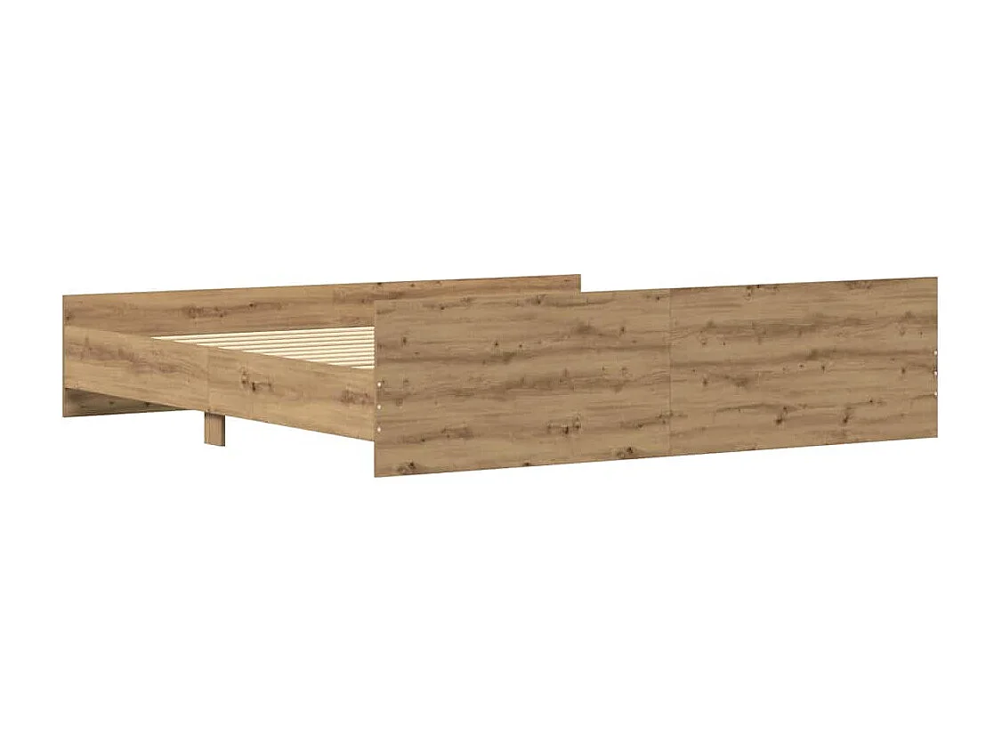 Struttura del letto Rovere artigianale 203 x 203 x 50 cm