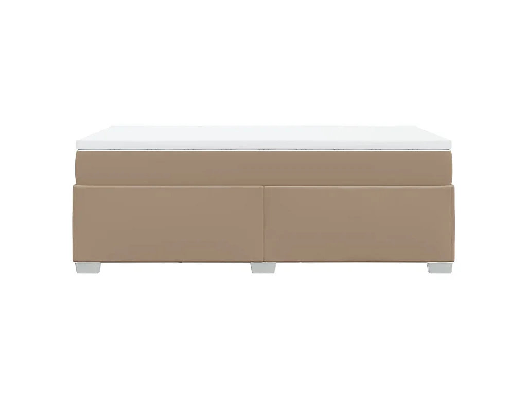Sommier à lattes de lit avec matelas Cappuccino 80x200 cm
