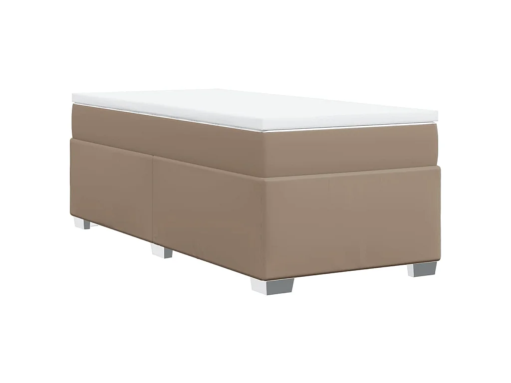 Sommier à lattes de lit avec matelas Cappuccino 80x200 cm