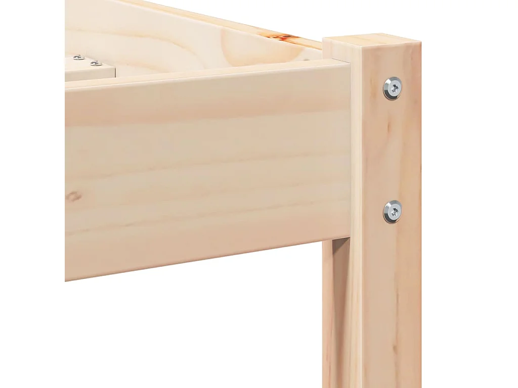 Cadre de lit Marron 225,5 x 205,5 x 69,5 cm Bois de Pin Massif