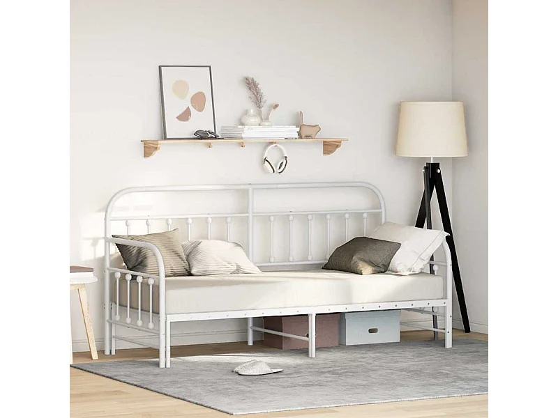 Struttura per letto di giorno Bianco 75 x 190 cm
