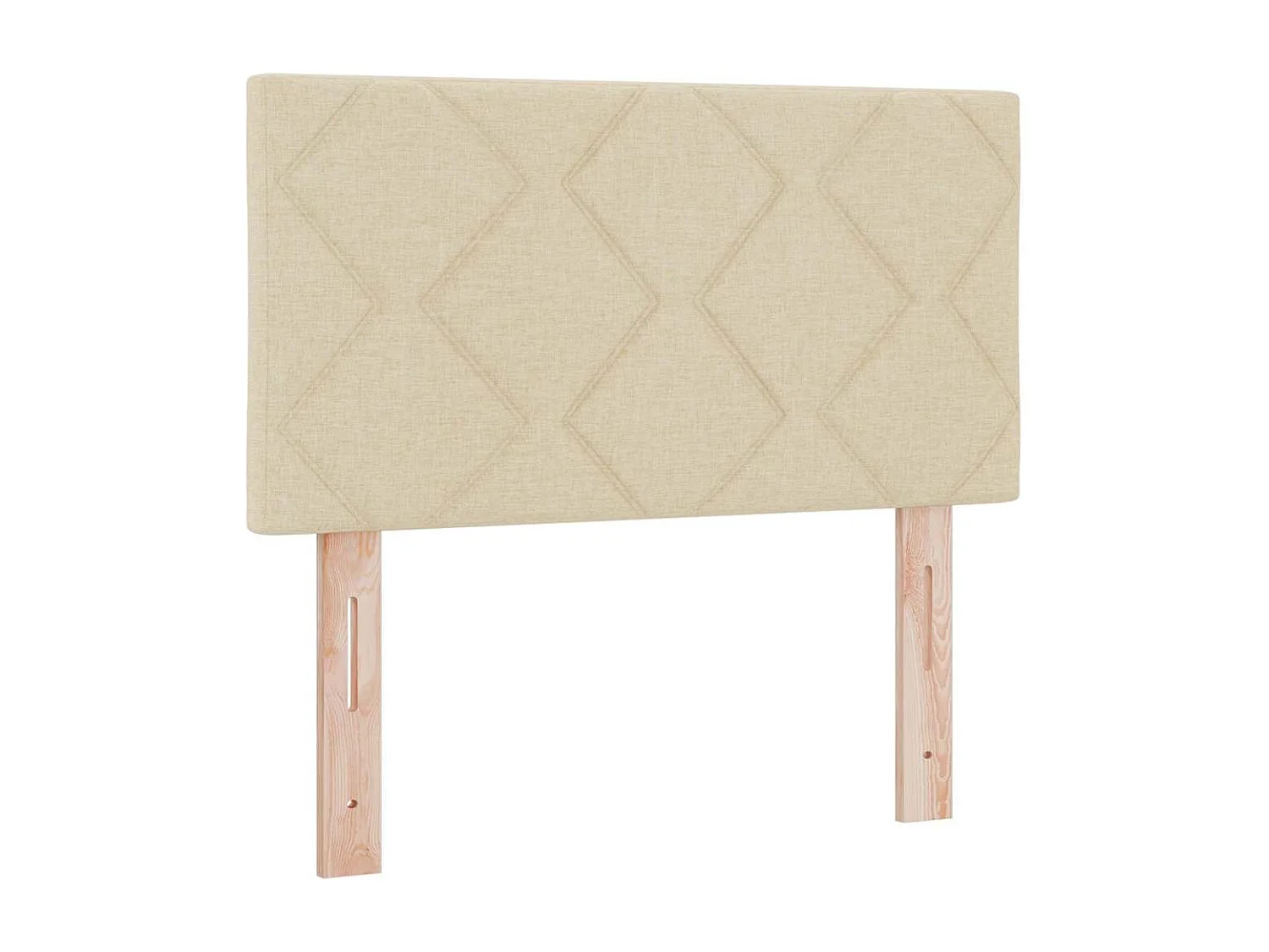 Cama Box Spring LED com fitas LED Creme 80 x 200 cm tecido