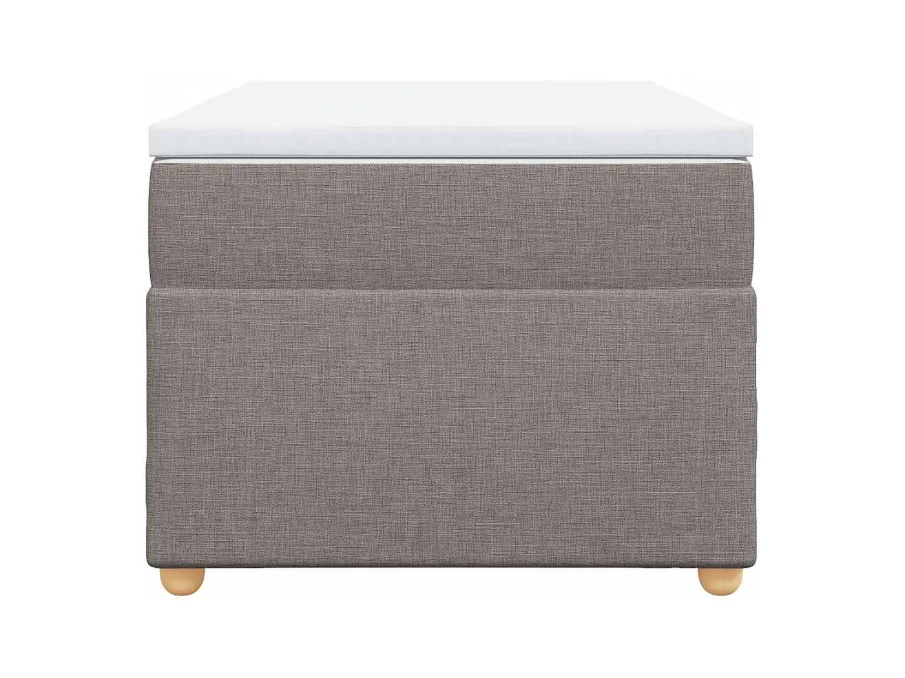 Sommier à lattes de lit avec matelas Taupe 80x200 cm Tissu