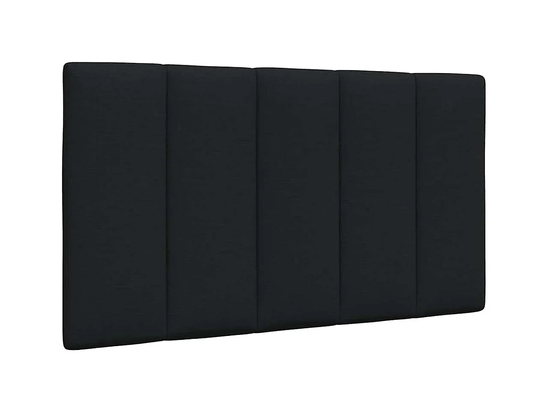 Bed met matras "Hanko" stof zwart 80x200 cm