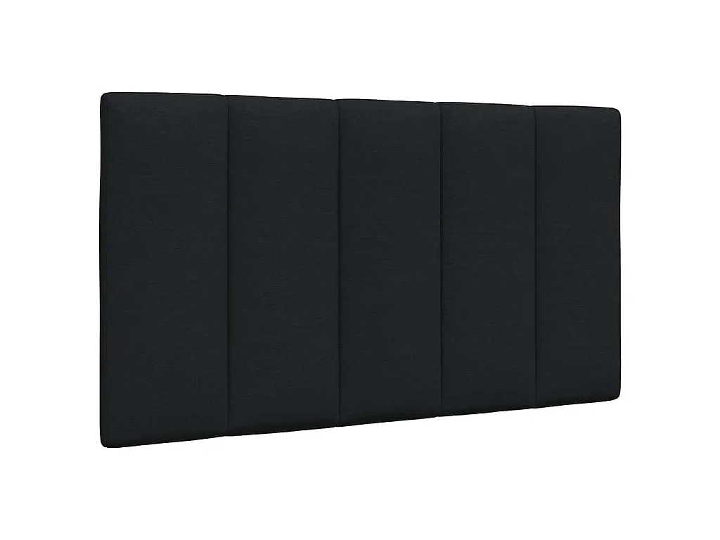 Bett mit Matratze "Hanko" Schwarz 80x200 cm Stoff