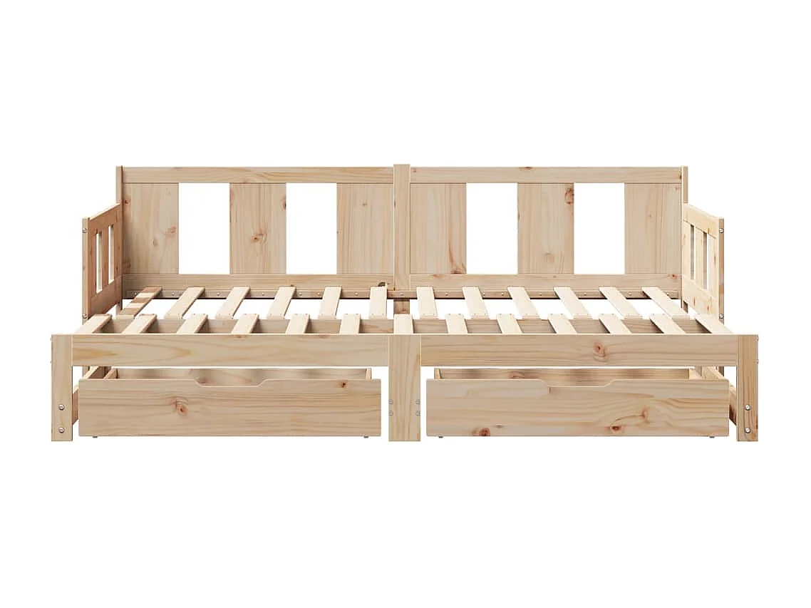 Sofá cama nido con cajones sin colchón 80x200 cm