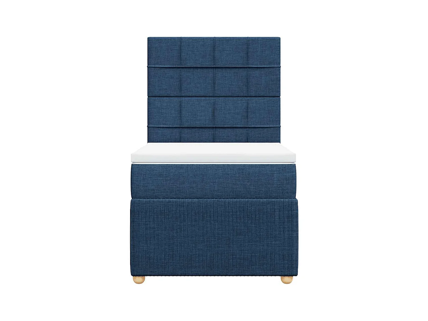 Sommier à lattes de lit avec matelas Bleu 80x200 cm Tissu