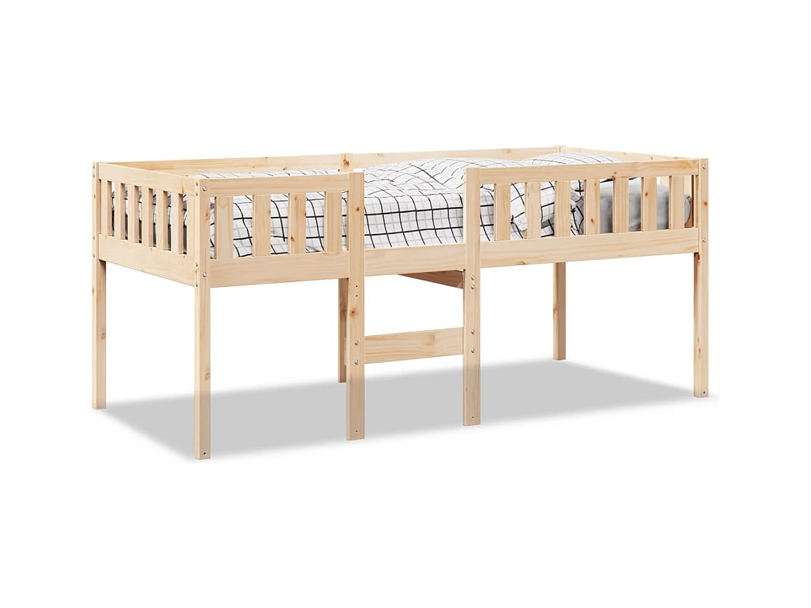 Kinderbett ohne Matratze 75x190 cm Massivholz Kiefer