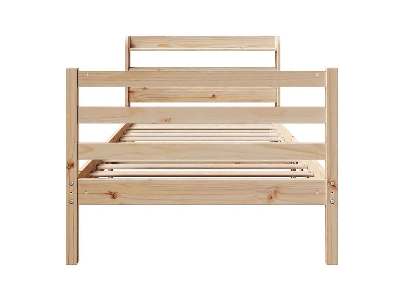 Cadre de lit avec tête de lit sans matelas 75x190 cm