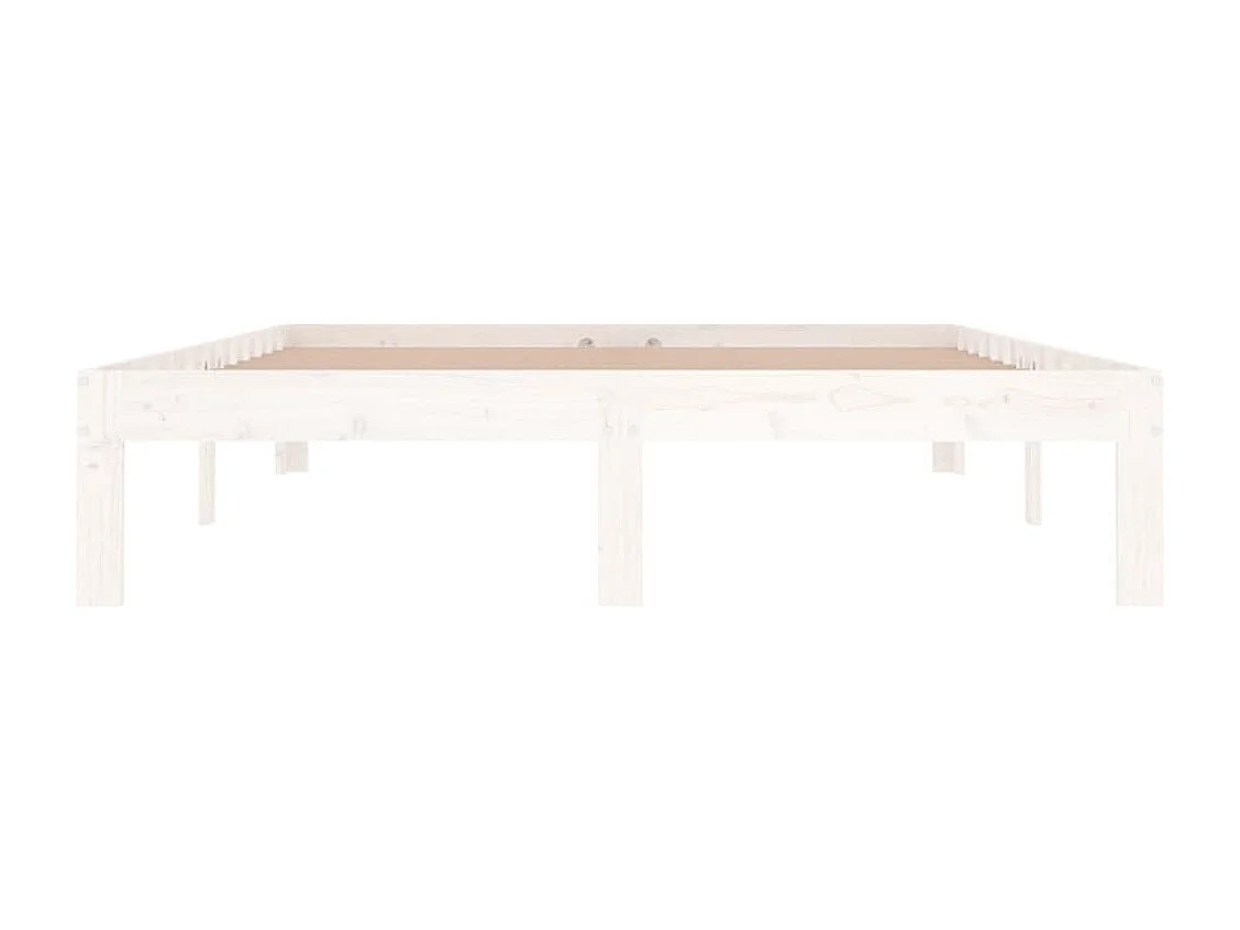 Cadre de lit sans matelas blanc 135x190 cm
