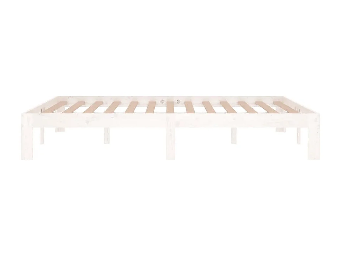 Cadre de lit sans matelas blanc 135x190 cm