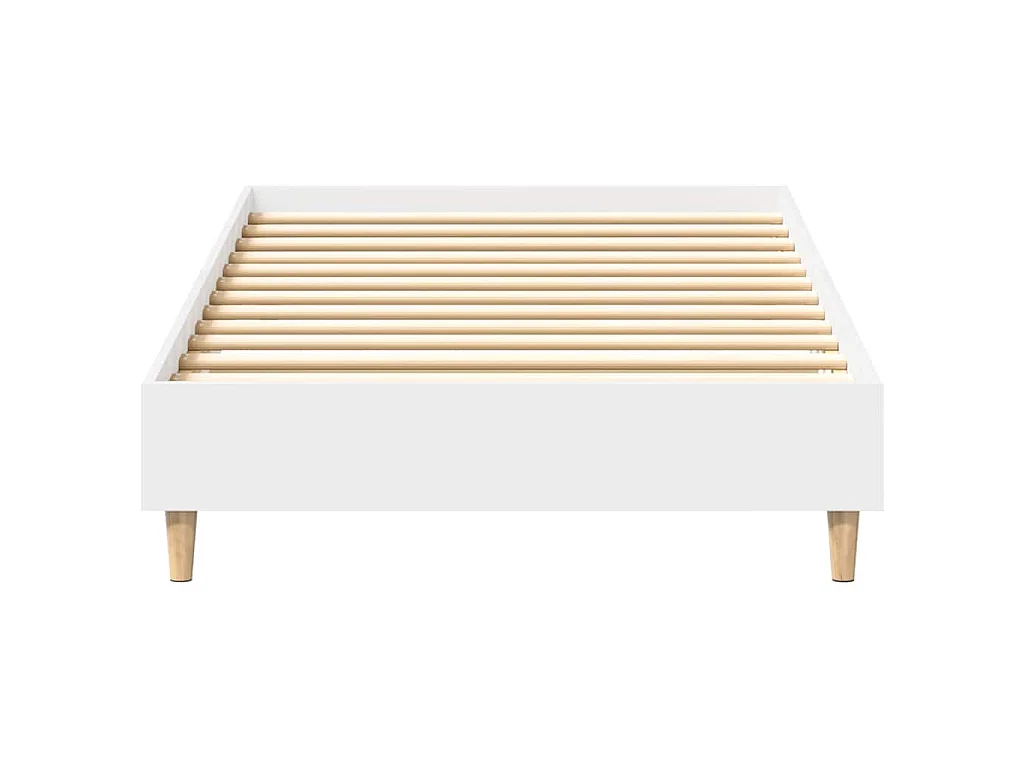 Bettgestell ohne Matratze Weiß 75x190 cm Holzwerkstoff