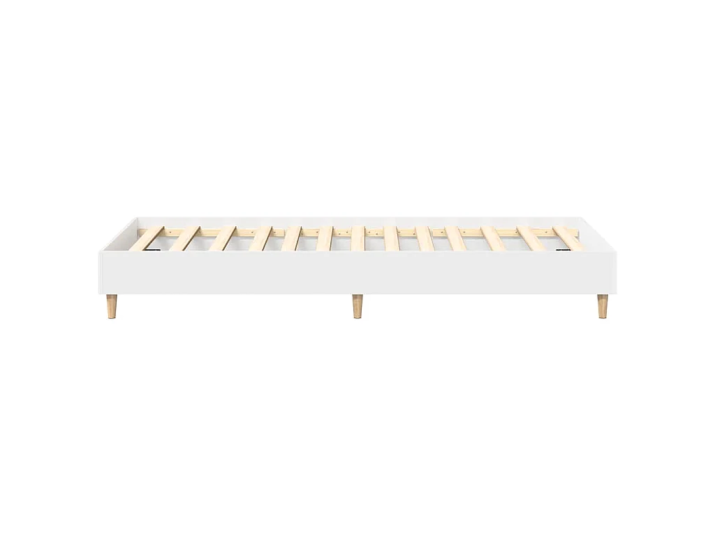 Bettgestell ohne Matratze Weiß 75x190 cm Holzwerkstoff