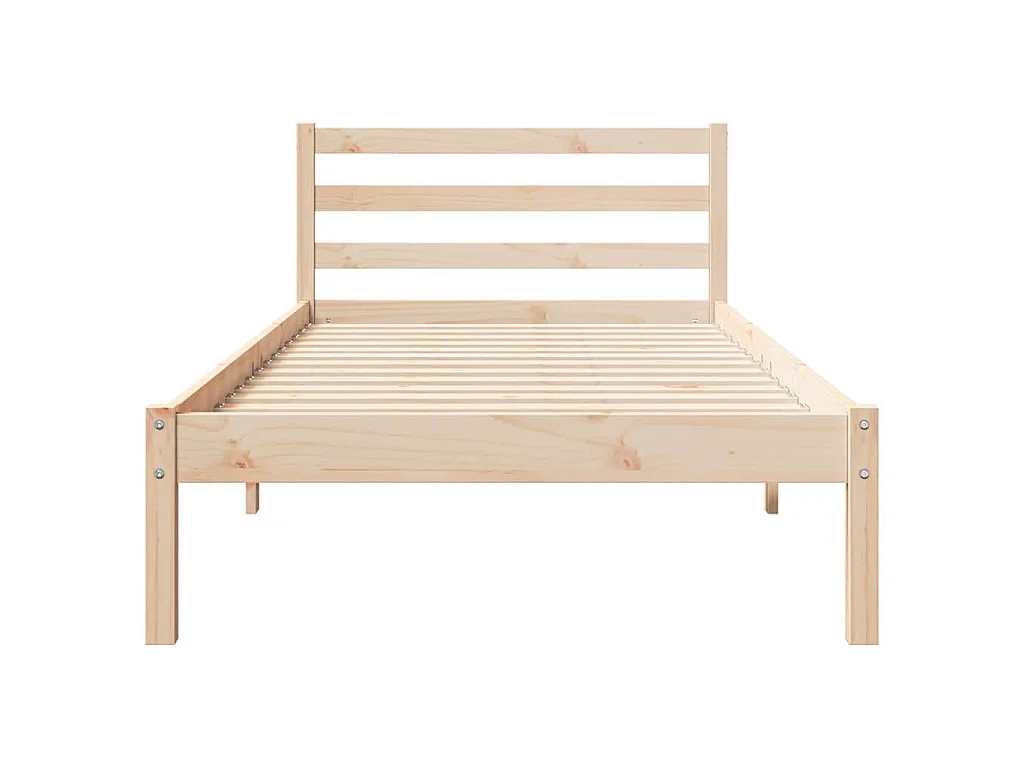 Estructura de cama con cabecera Marrón 215,5 x 85,5 x 69,5 cm