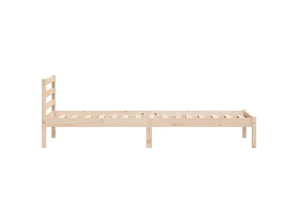 Estructura de cama con cabecera Marrón 215,5 x 85,5 x 69,5 cm