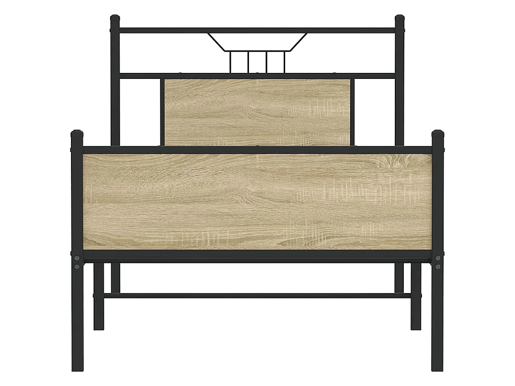 Bettgestell ohne Matratze Sonoma-Eiche 80x200 cm Holzwerkstoff