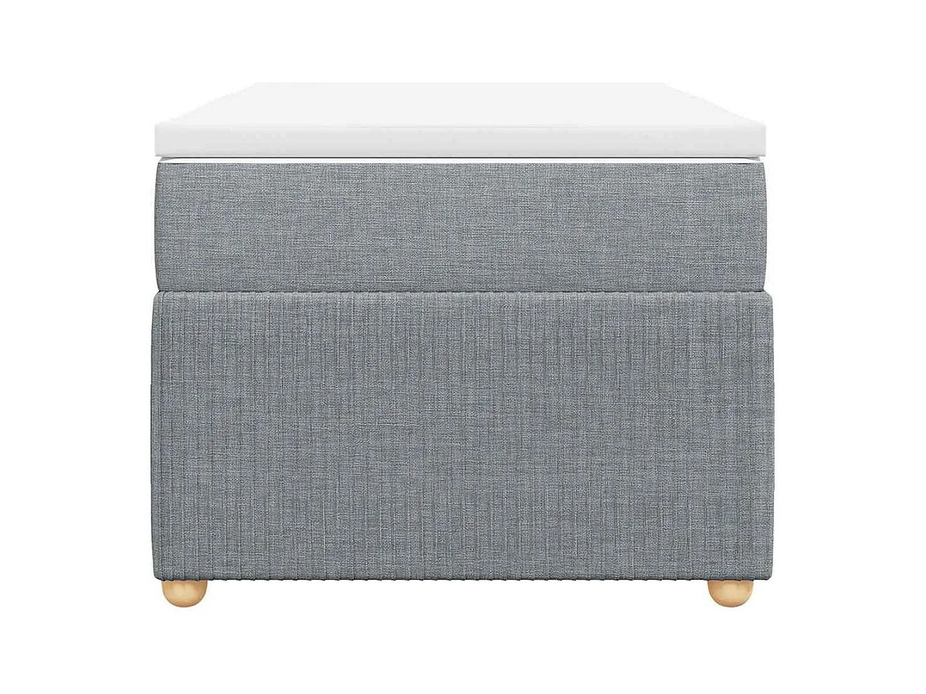 Sommier à lattes de lit avec matelas gris clair 80x200 cm tissu