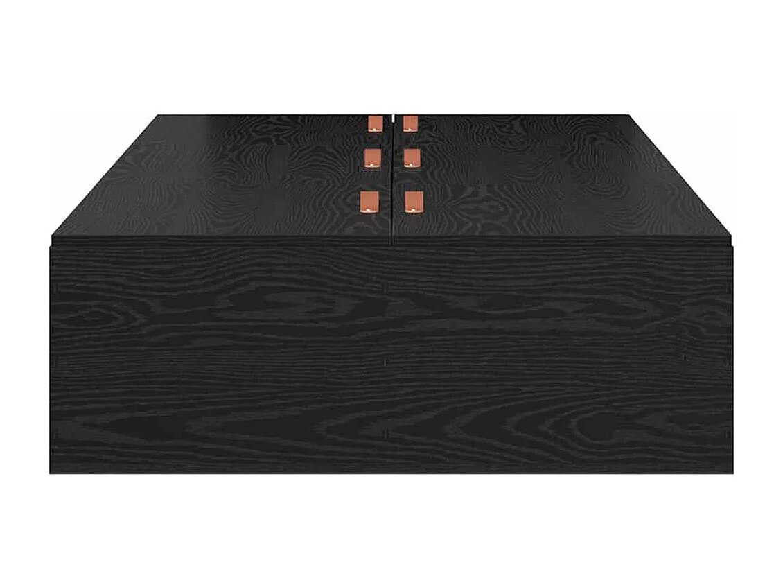 Cadre de lit Chêne noir 75 x 190 cm Bois d'ingénierie