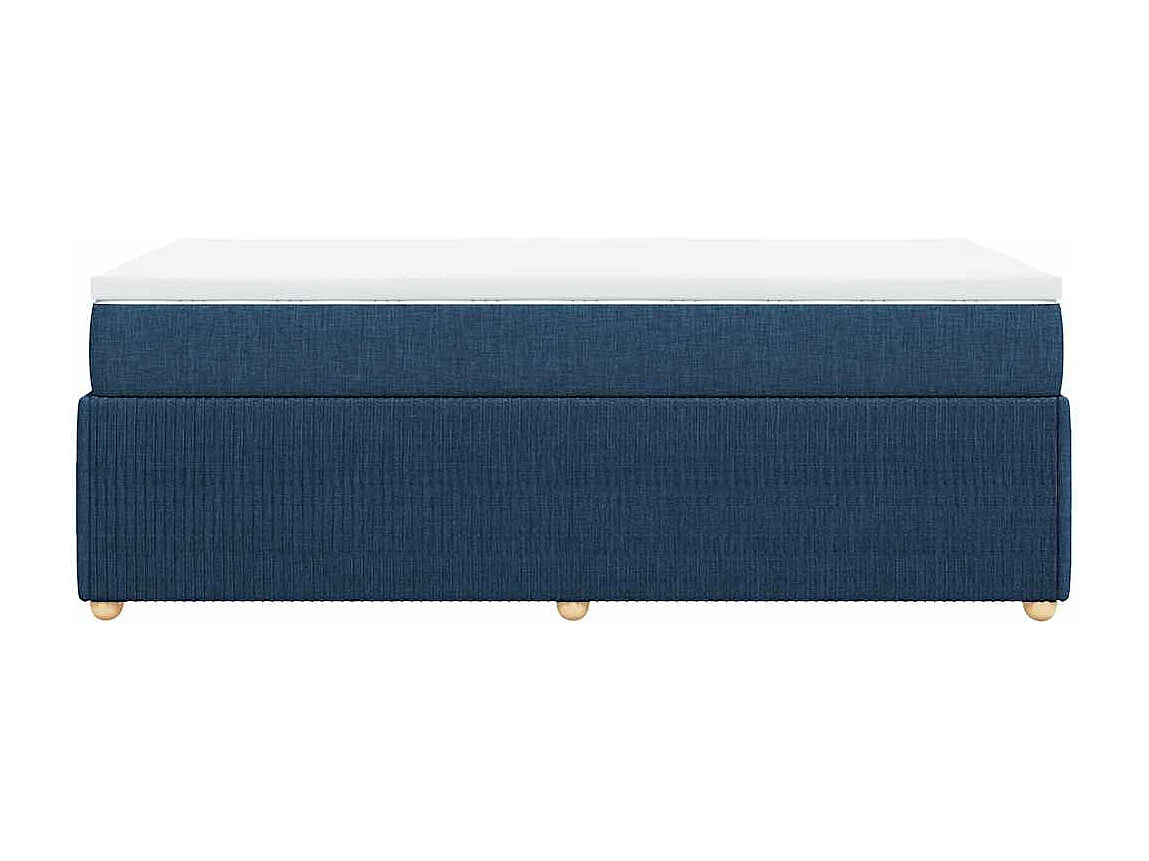 Sommier à lattes de lit avec matelas Bleu 80x200 cm Tissu