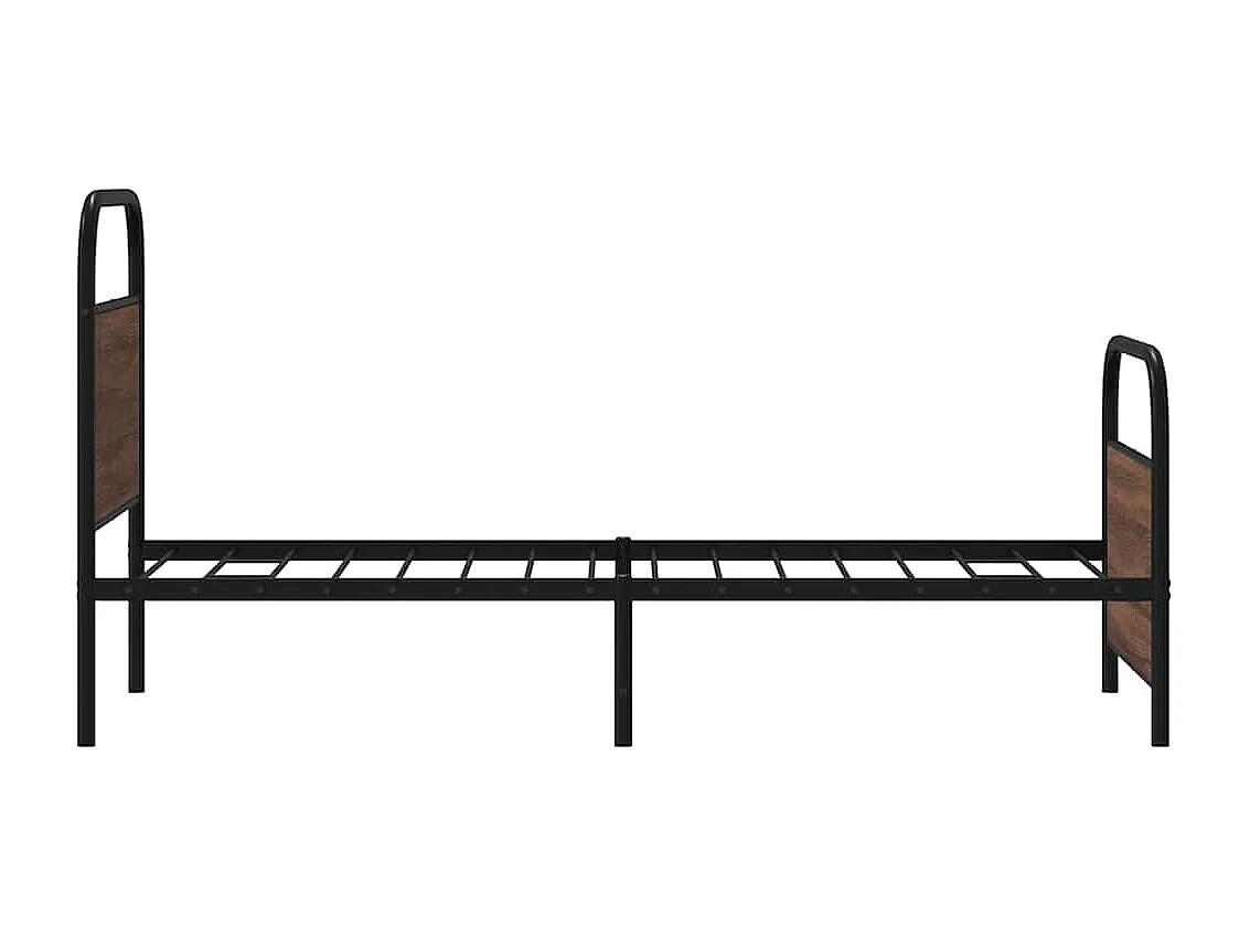 Bettgestell ohne Matratze 80x200 cm Braun Eichen-Optik