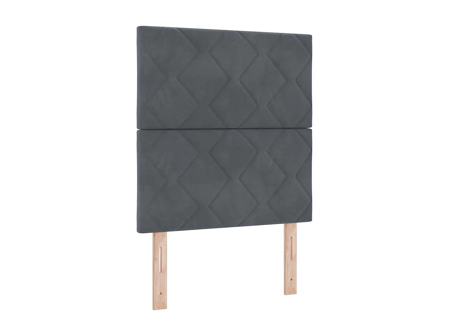 Estrutura da Cama Cinzento escuro 80 x 200 cm Veludo