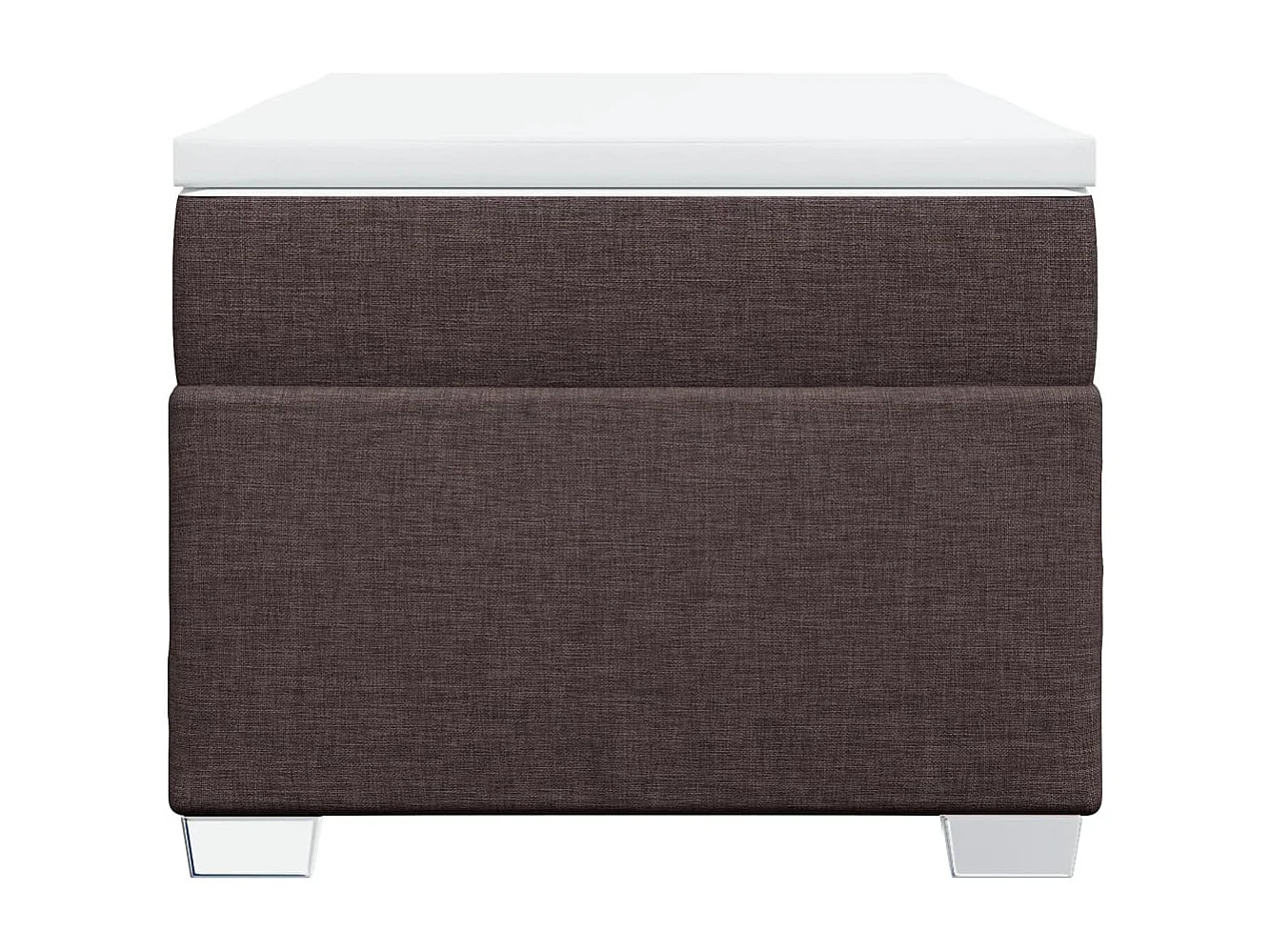 Sommier à lattes de lit avec matelas Marron foncé 80x200 cm