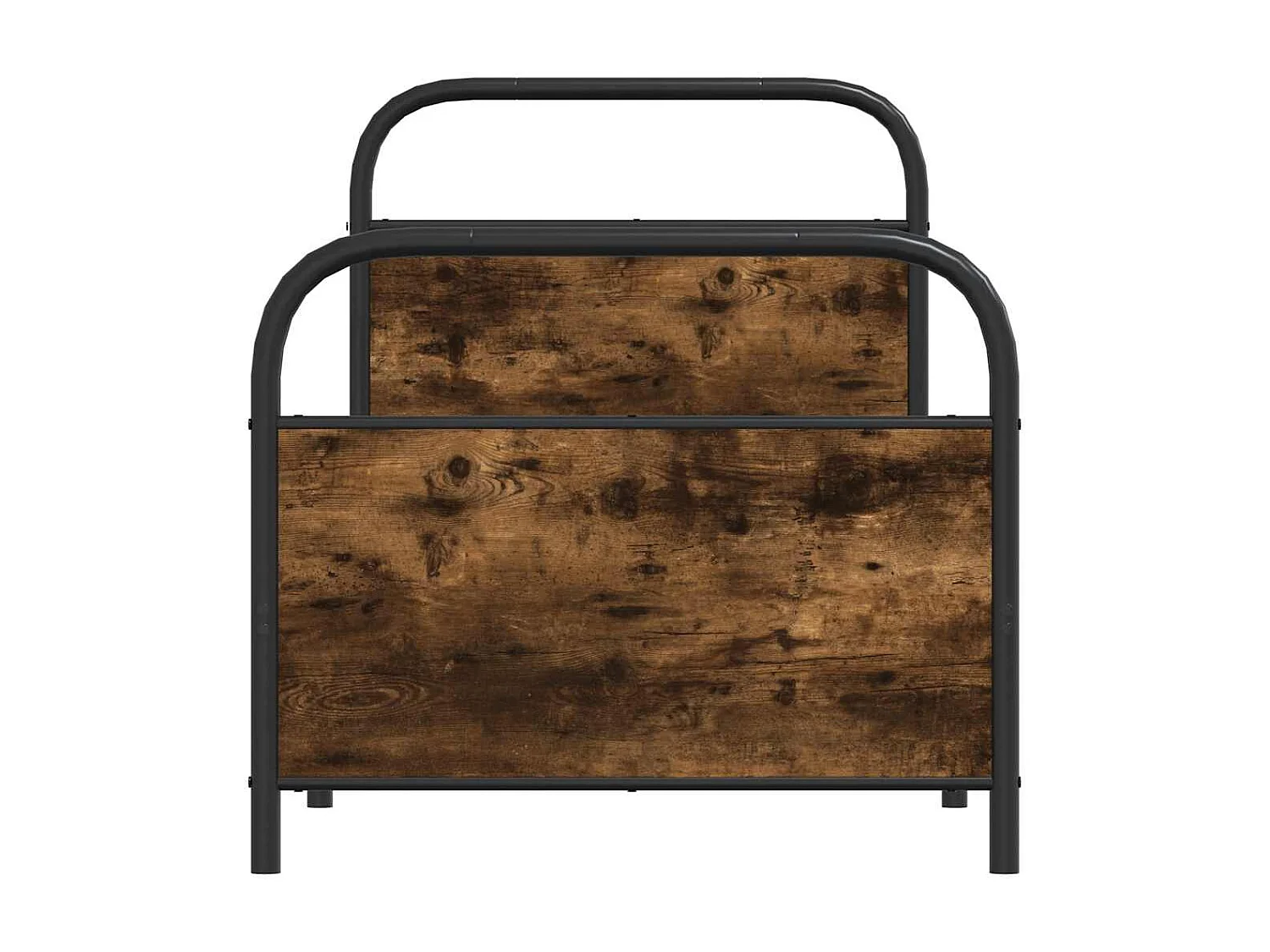 Bettgestell ohne Matratze 75x190 cm Räuchereiche Holzwerkstoff