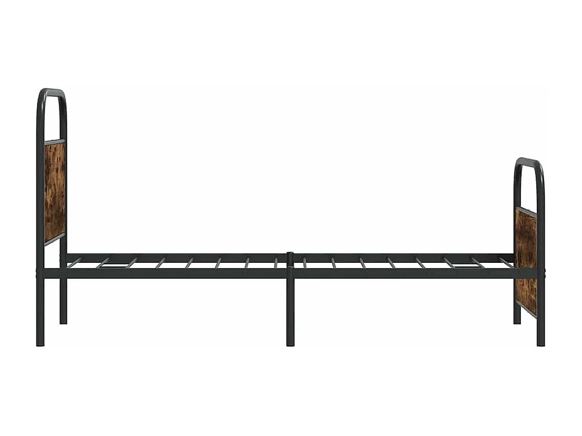 Bettgestell ohne Matratze 75x190 cm Räuchereiche Holzwerkstoff