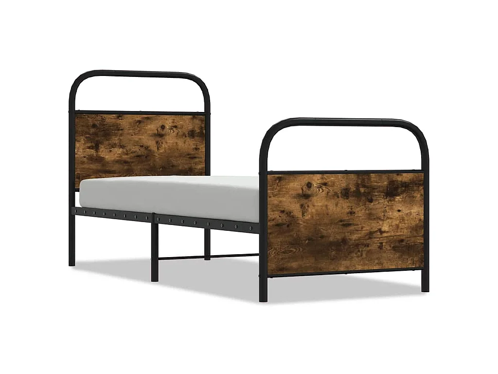 Giroletto senza Materasso Rovere Fumo 75x190 cm in Truciolato