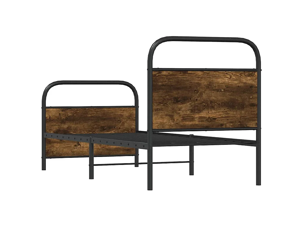 Giroletto senza Materasso Rovere Fumo 75x190 cm in Truciolato