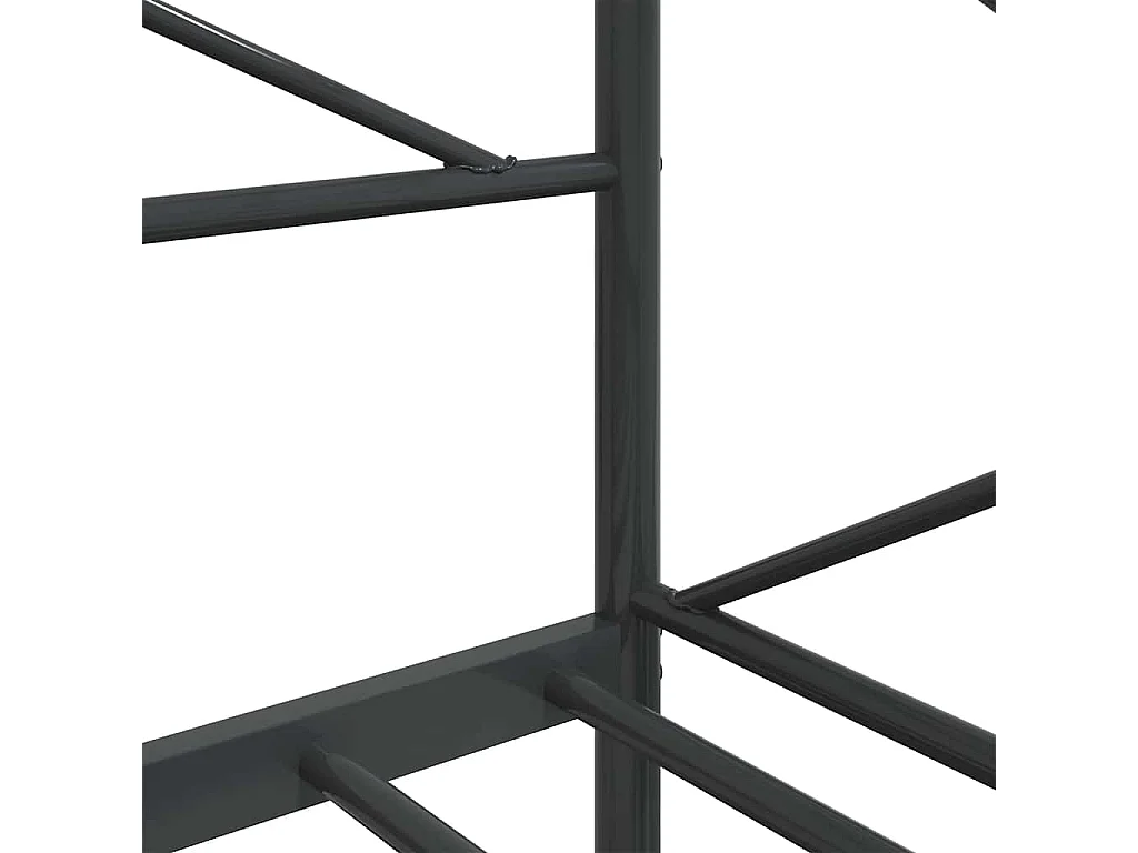 Dormeuse senza Materasso Nero 75x190 cm in Acciaio