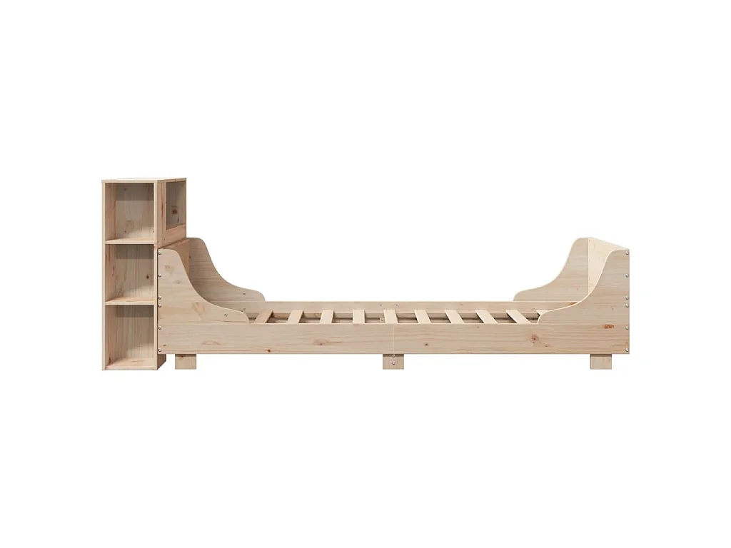 Giroletto senza Materasso 75x190 cm in Legno Massello di Pino