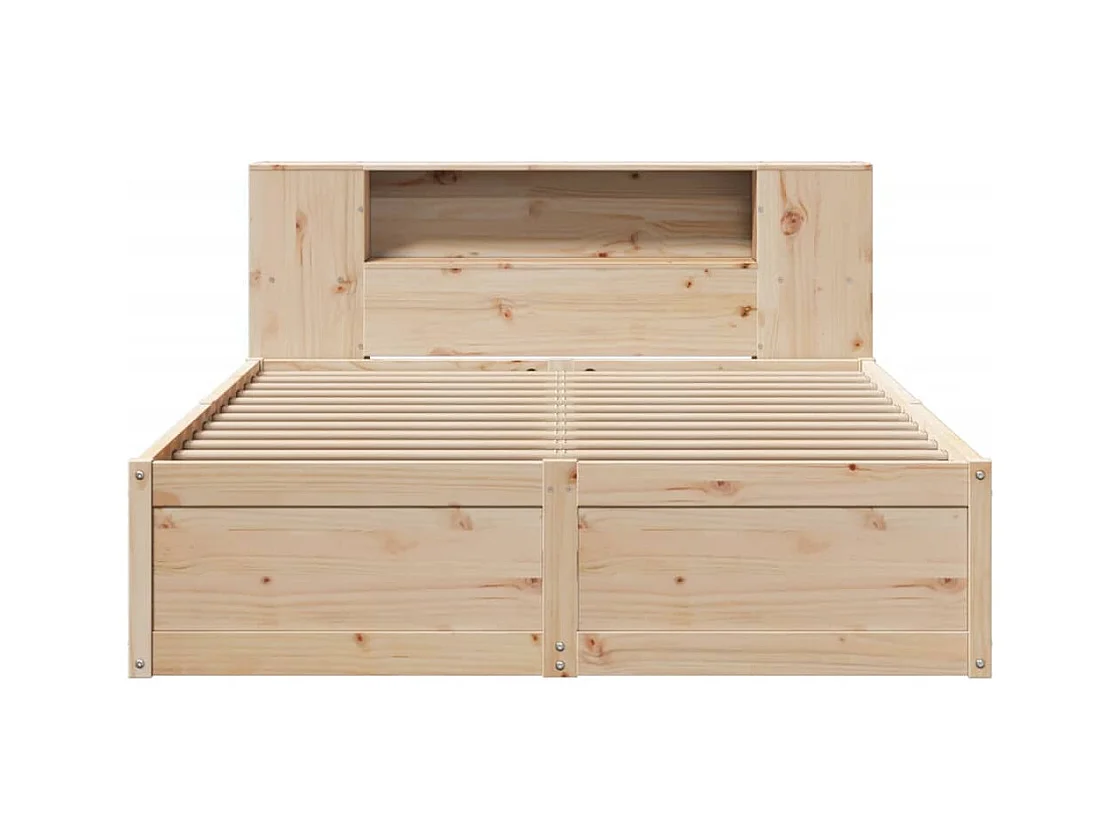 Letto senza Materasso 135x190 cm in Legno Massello di Pino