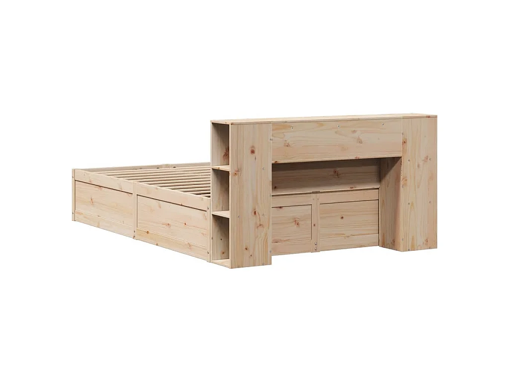 Massivholzbett ohne Matratze 135x190 cm Kiefernholz
