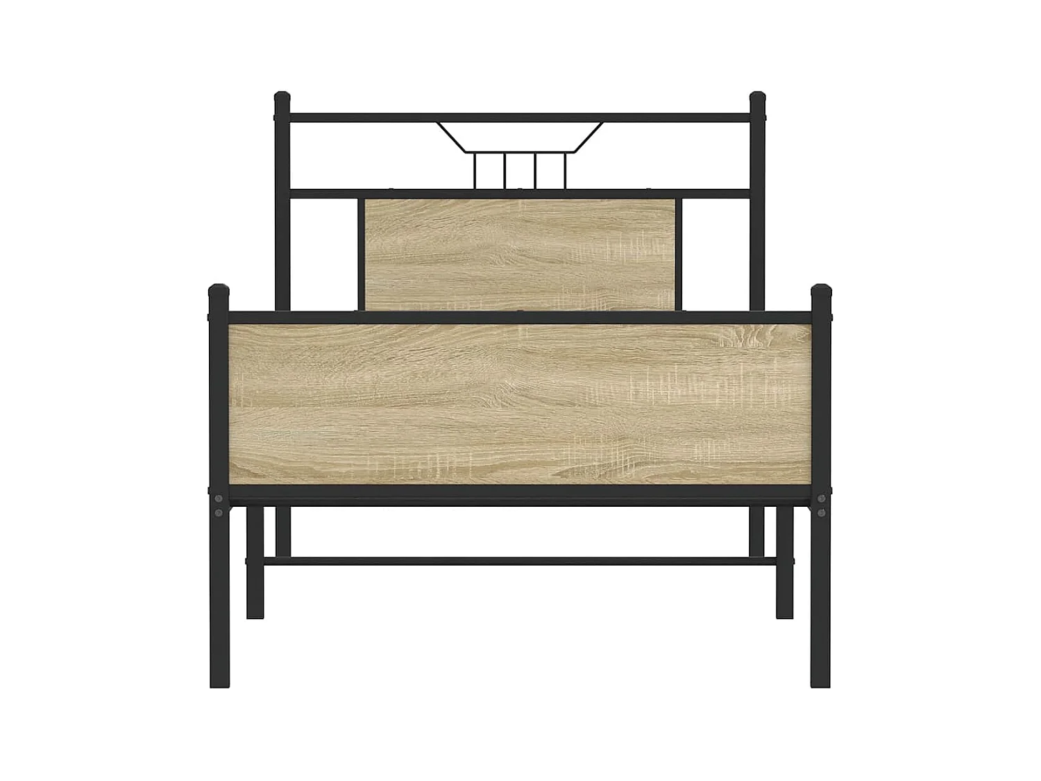 Bettgestell ohne Matratze Sonoma-Eiche 75x190 cm Holzwerkstoff
