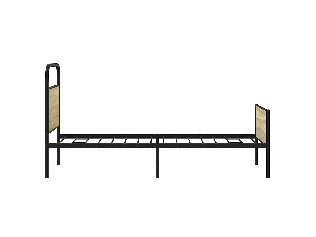 Cadre de lit sans matelas 80x200cm chêne sonoma bois ingénierie