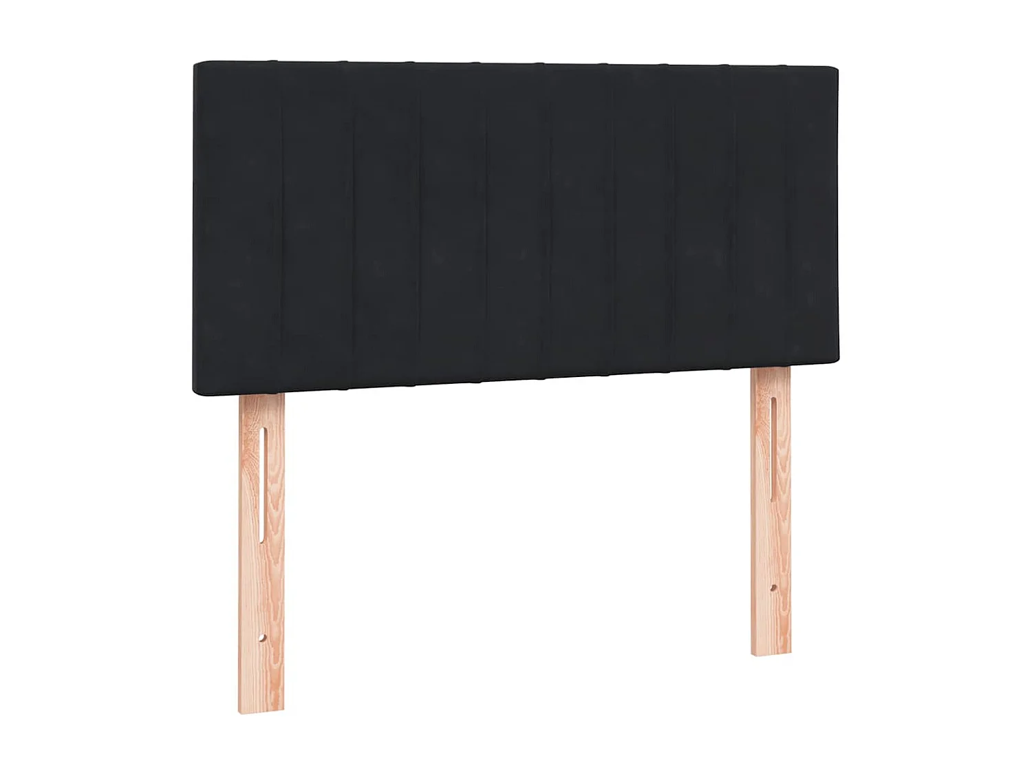 Cama com molas/colchão 80x220 cm veludo preto
