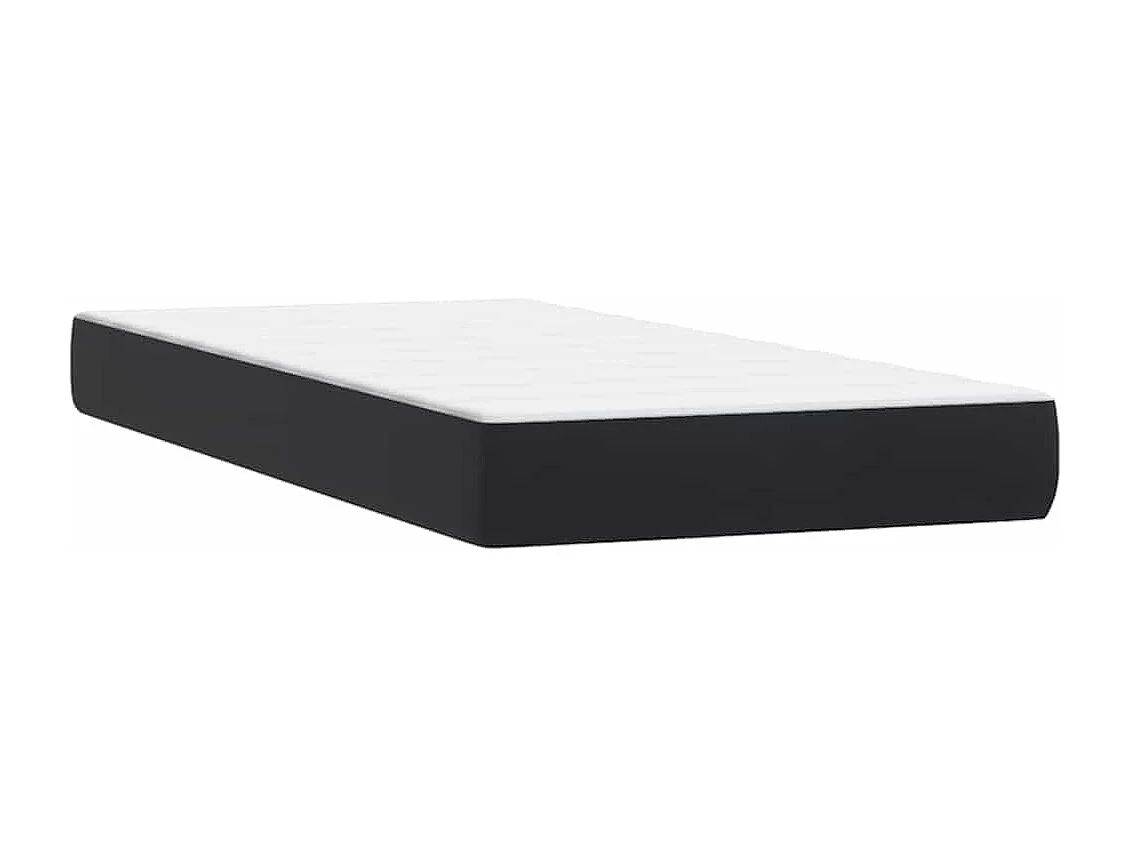 Cama com molas/colchão 80x220 cm veludo preto