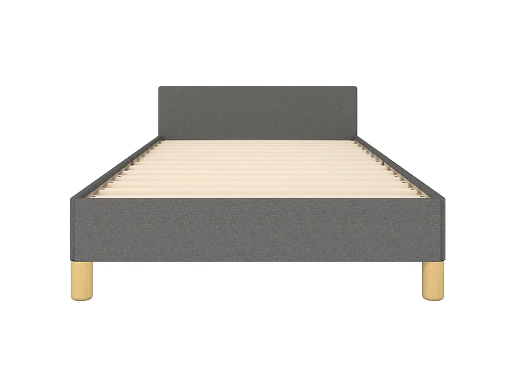 Giroletto senza Materasso Grigio Scuro 80x200 cm Tessuto