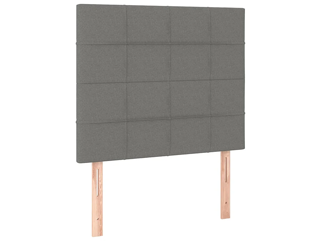 Giroletto senza Materasso Grigio Scuro 80x200 cm Tessuto
