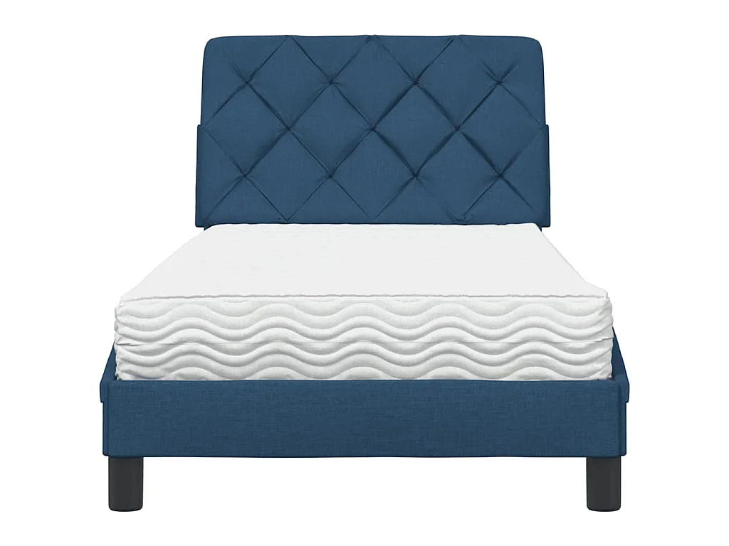 Letto con Materasso Blu 80x200 cm in Tessuto