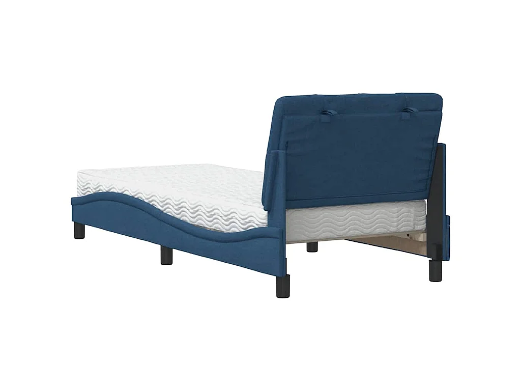 Letto con Materasso Blu 80x200 cm in Tessuto