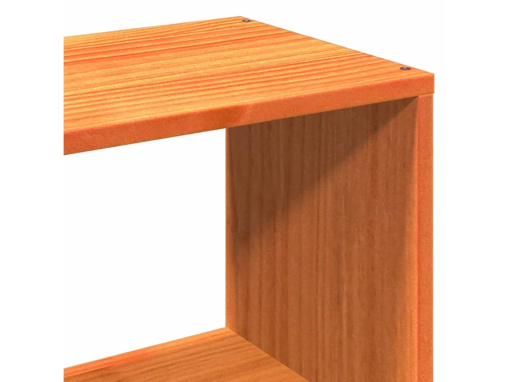 Cadre de lit sans matelas cire marron 75x190 cm bois pin massif