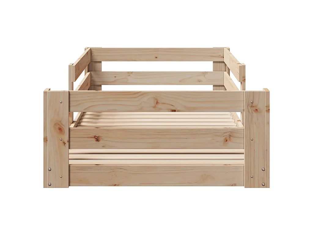 Giroletto senza Materasso 80x200 cm in Legno Massello Pino