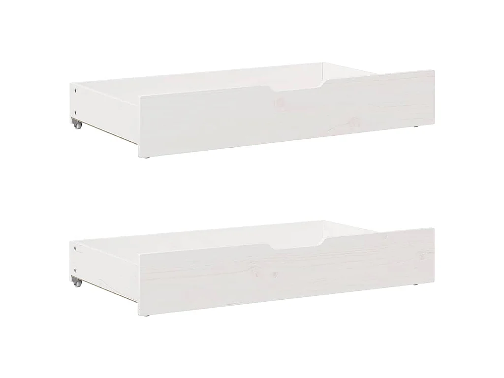 Cama sem colchão 135x190 cm madeira de pinho maciça branco