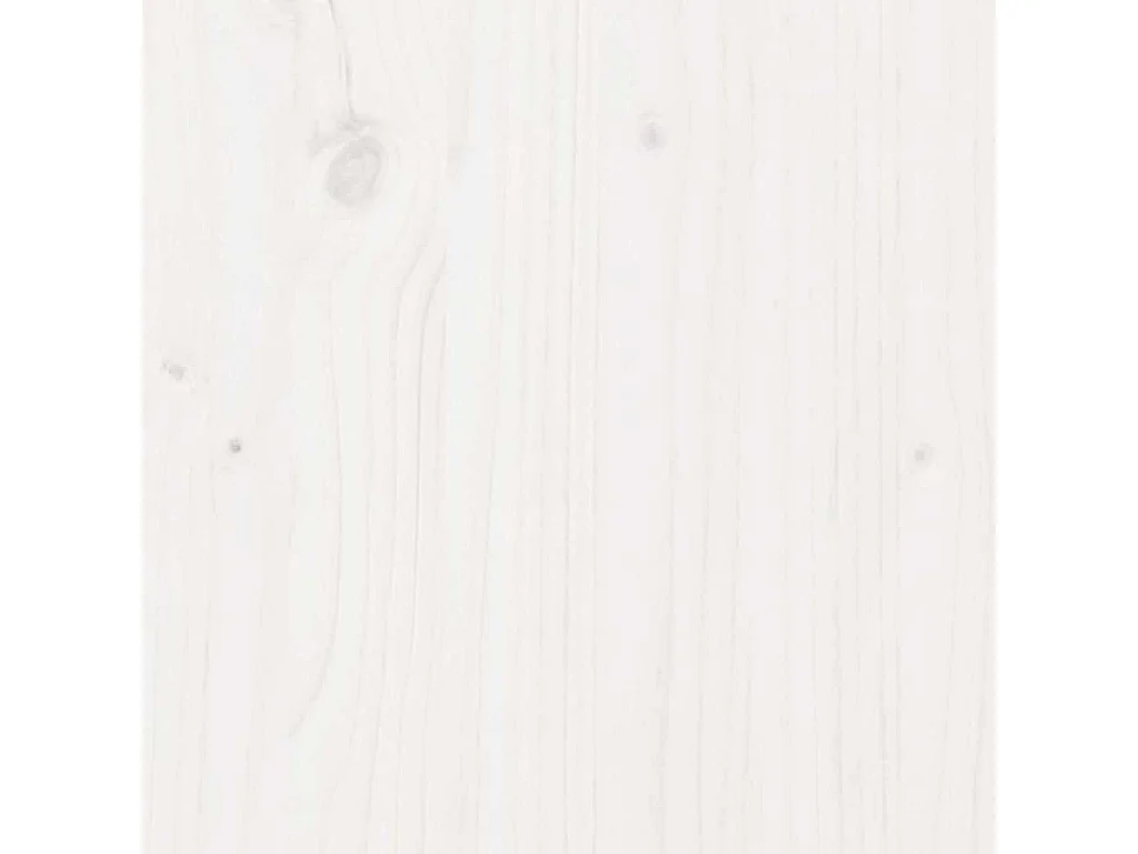 Cama sem colchão 135x190 cm madeira de pinho maciça branco