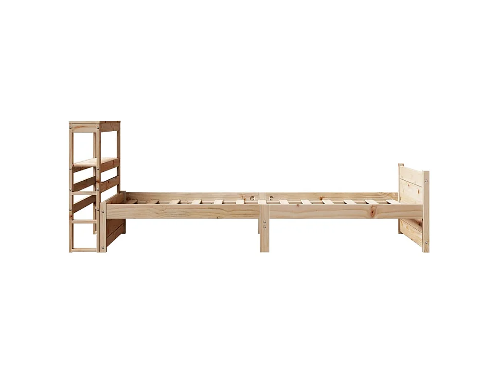 Cadre de lit avec tête de lit sans matelas 75x190 cm
