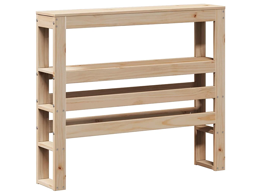 Estructura de cama sin colchón madera maciza pino 75x190 cm